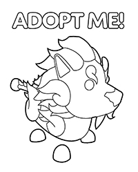 Adopt Me - Kleurplaat046