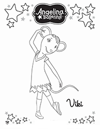 Angelina Ballerina - Kleurplaat015