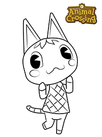 Animal Crossing - Kleurplaat027