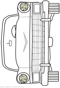 Auto - Kleurplaat015