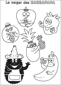 Barbapapa - Kleurplaat034