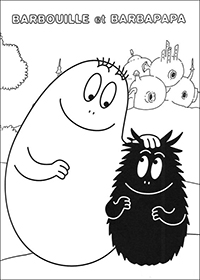 Barbapapa - Kleurplaat039