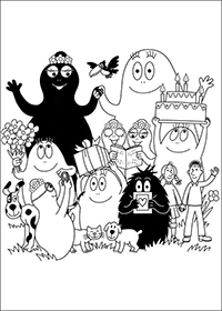 Barbapapa - Kleurplaat044