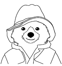 Beertje Paddington - Kleurplaat001