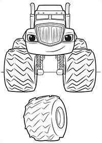 Blaze En De Monsterwielen - Kleurplaat024