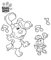 Blues Clues - Kleurplaat019