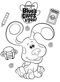 Blues Clues - Kleurplaat032