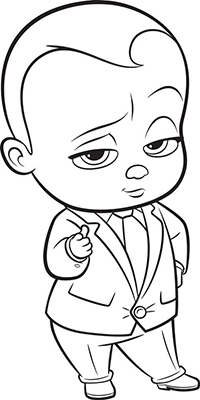 Boss Baby - Kleurplaat002