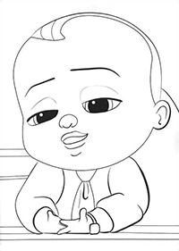 Boss Baby - Kleurplaat005