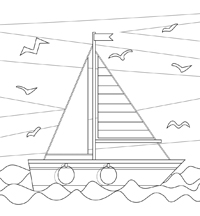 Boten - Kleurplaat039