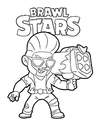 Brawl Stars - Kleurplaat011