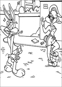 Bugs Bunny - Kleurplaat024