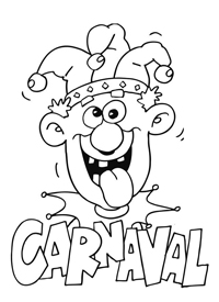 Carnaval - Kleurplaat005