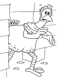 Chicken Run - Kleurplaat001