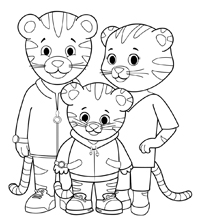 Daniel Tigers Neighbourhood - Kleurplaat001