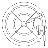 Darts - Kleurplaat017