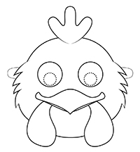 Dieren Maskers - Kleurplaat014