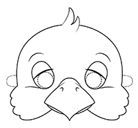 Dieren Maskers - Kleurplaat016