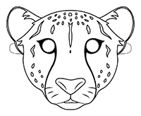 Dieren Maskers - Kleurplaat026