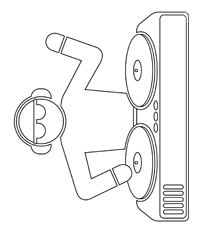 Dj - Kleurplaat004