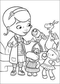 Doc Mcstuffins - Kleurplaat002