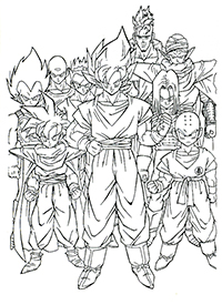 Dragon Ball Z - Kleurplaat009