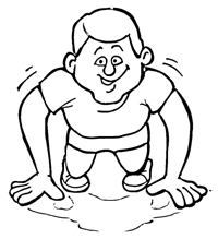 Fitness - Kleurplaat008