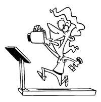 Fitness - Kleurplaat016