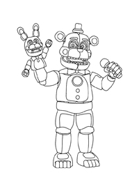 Five Nights At Freddys - Kleurplaat002