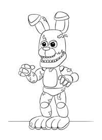 Five Nights At Freddys - Kleurplaat012