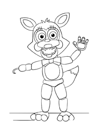 Five Nights At Freddys - Kleurplaat017