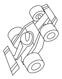 Formule 1 F1 - Kleurplaat001