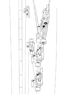 Formule 1 F1 - Kleurplaat015