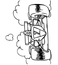 Formule 1 F1 - Kleurplaat018