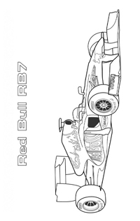 Formule 1 F1 - Kleurplaat024