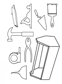 Gereedschap - Kleurplaat024