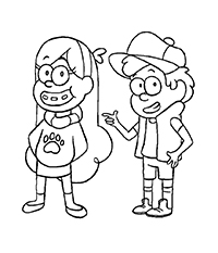 Gravity Falls - Kleurplaat008