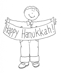 Hanukkah - Kleurplaat001