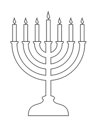 Hanukkah - Kleurplaat013