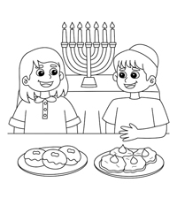 Hanukkah - Kleurplaat023