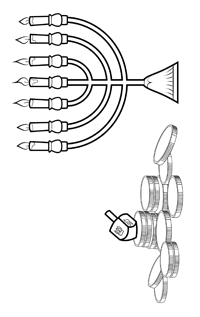 Hanukkah - Kleurplaat026