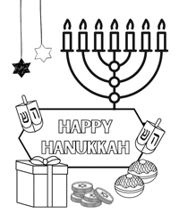 Hanukkah - Kleurplaat030