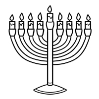 Hanukkah - Kleurplaat034