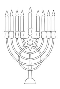 Hanukkah - Kleurplaat035