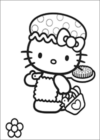 Hello Kitty - Kleurplaat007