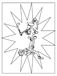 Hockey - Kleurplaat004