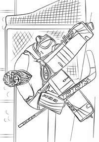 Ijshockey - Kleurplaat016