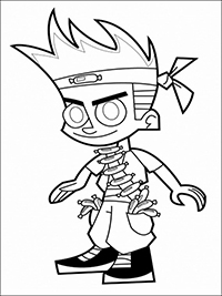 Johnny Test - Kleurplaat001