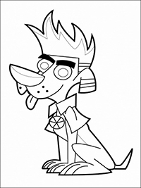 Johnny Test - Kleurplaat002