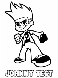 Johnny Test - Kleurplaat004